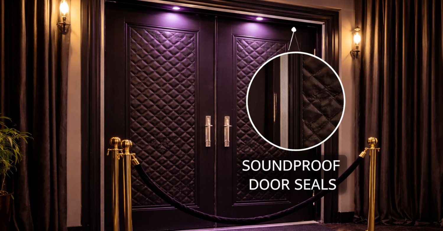 Door and window sealing for soundproofing